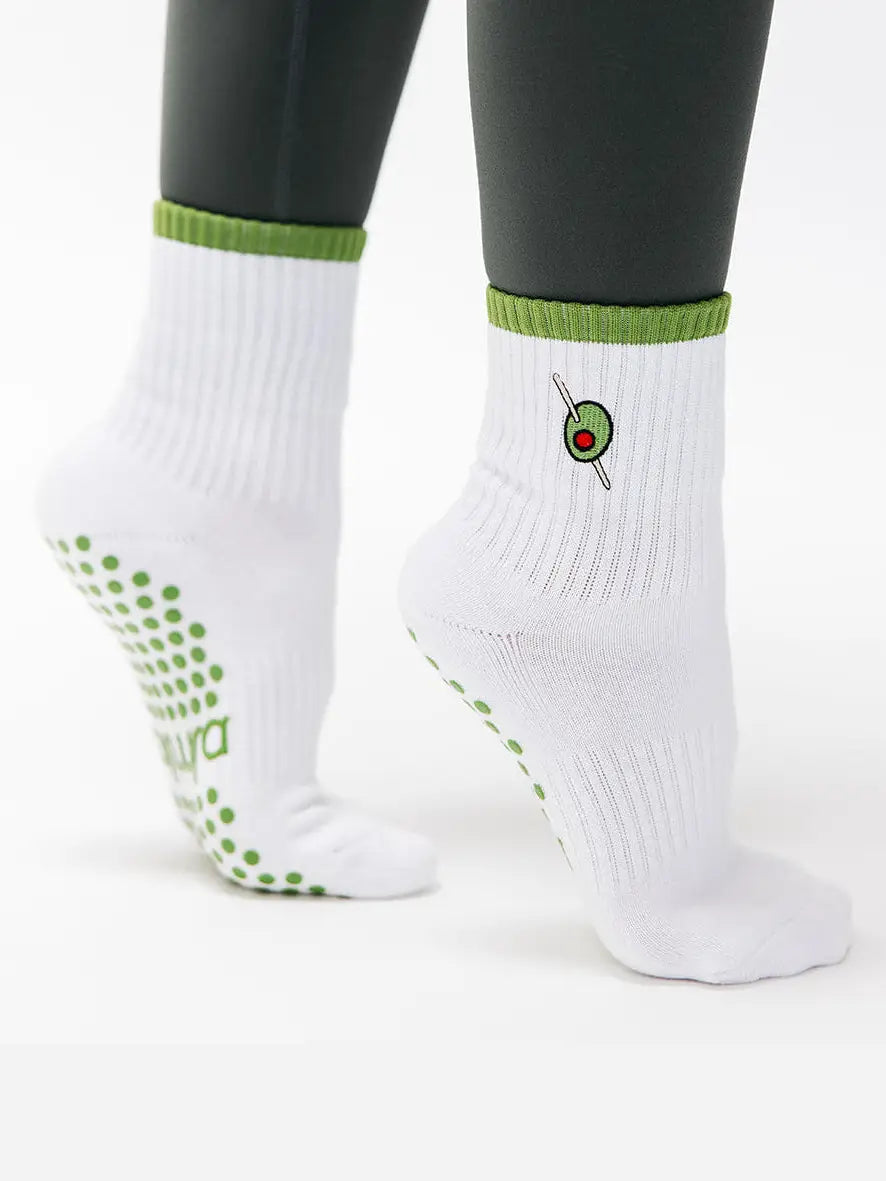 Olive You | Grip Socks