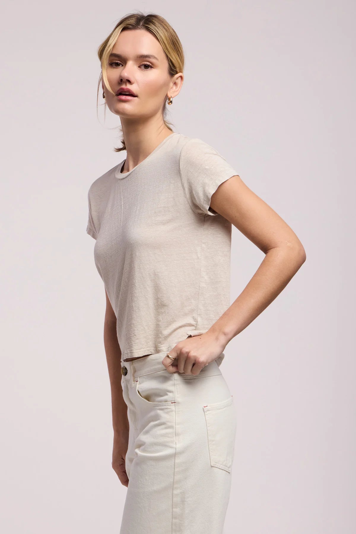 Casey | Linen Knit Tee