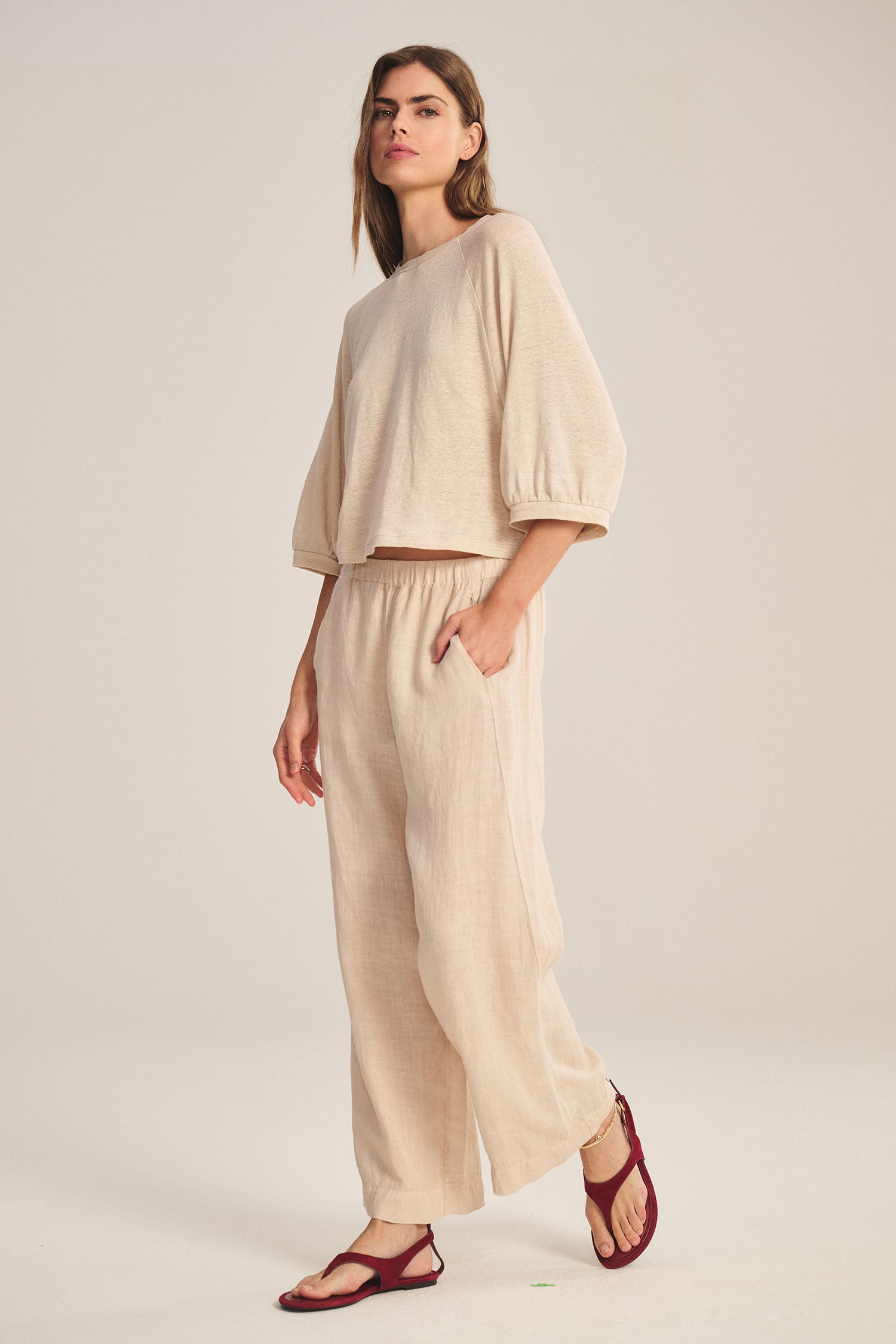 Lola | Woven Linen Pant