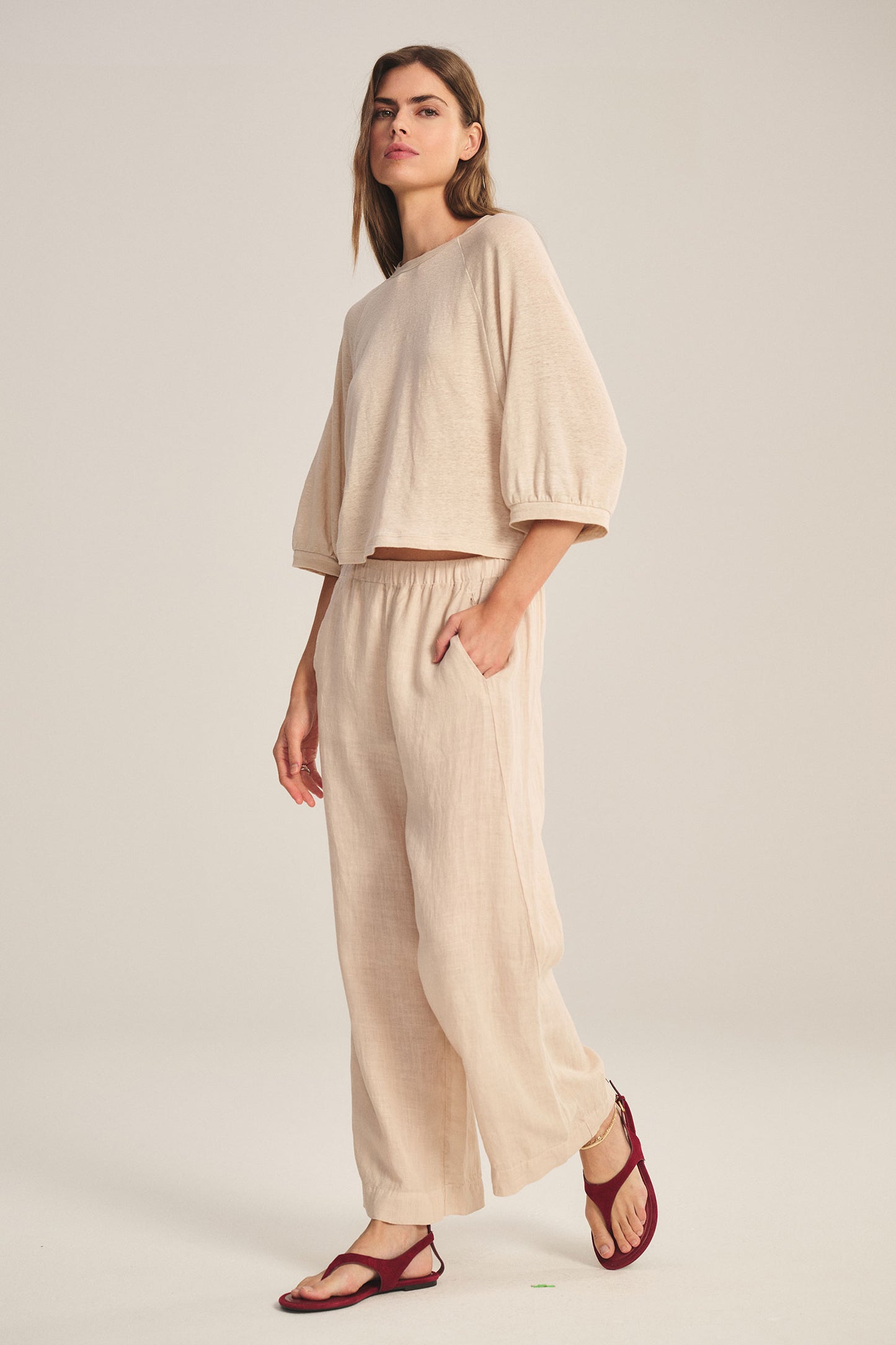 Lola | Woven Linen Pant
