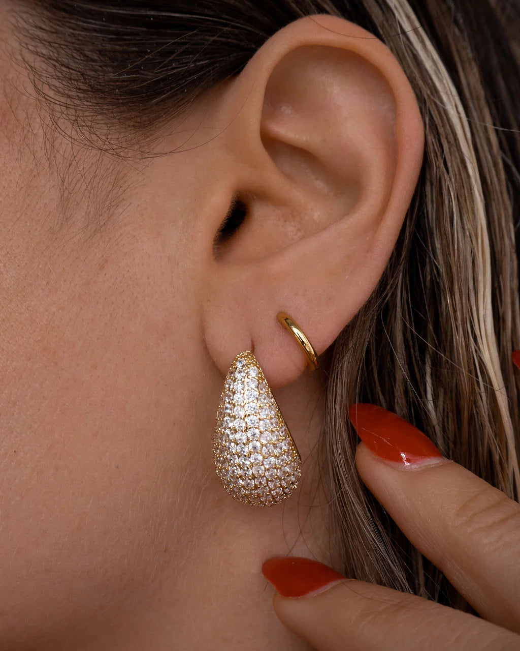 Gia Teardrop Stud