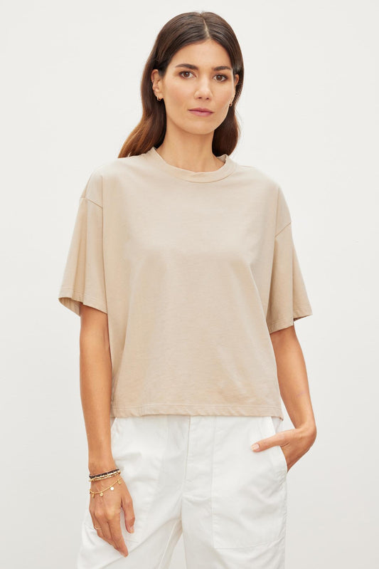 Clarah | Sueded Jersey Top