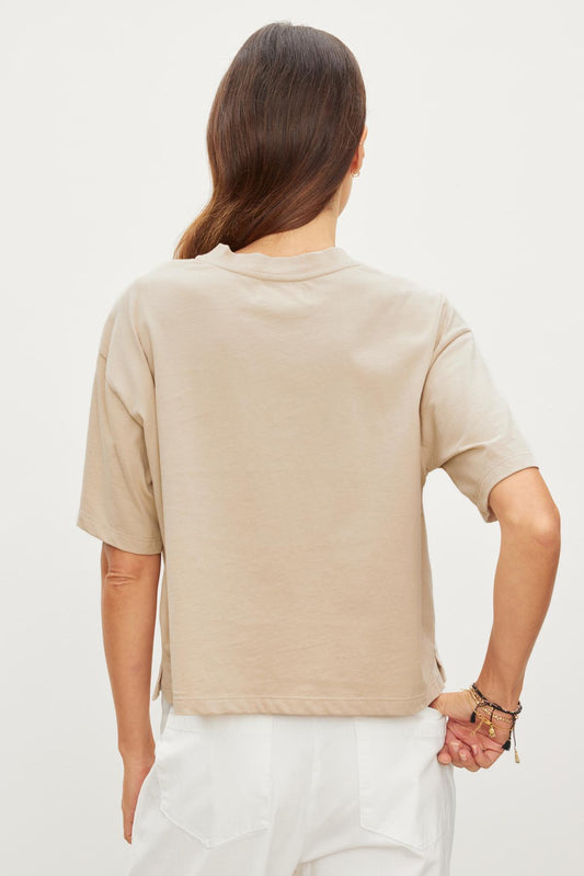 Clarah | Sueded Jersey Top