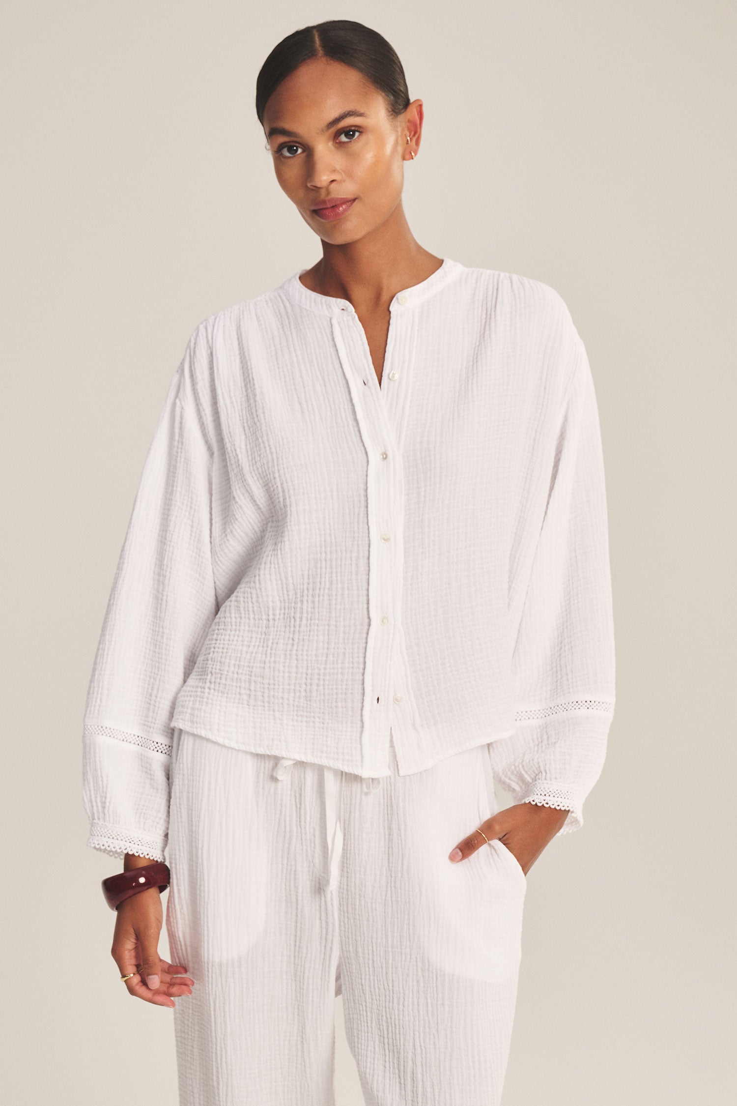 Taria | Cotton Gauze Top