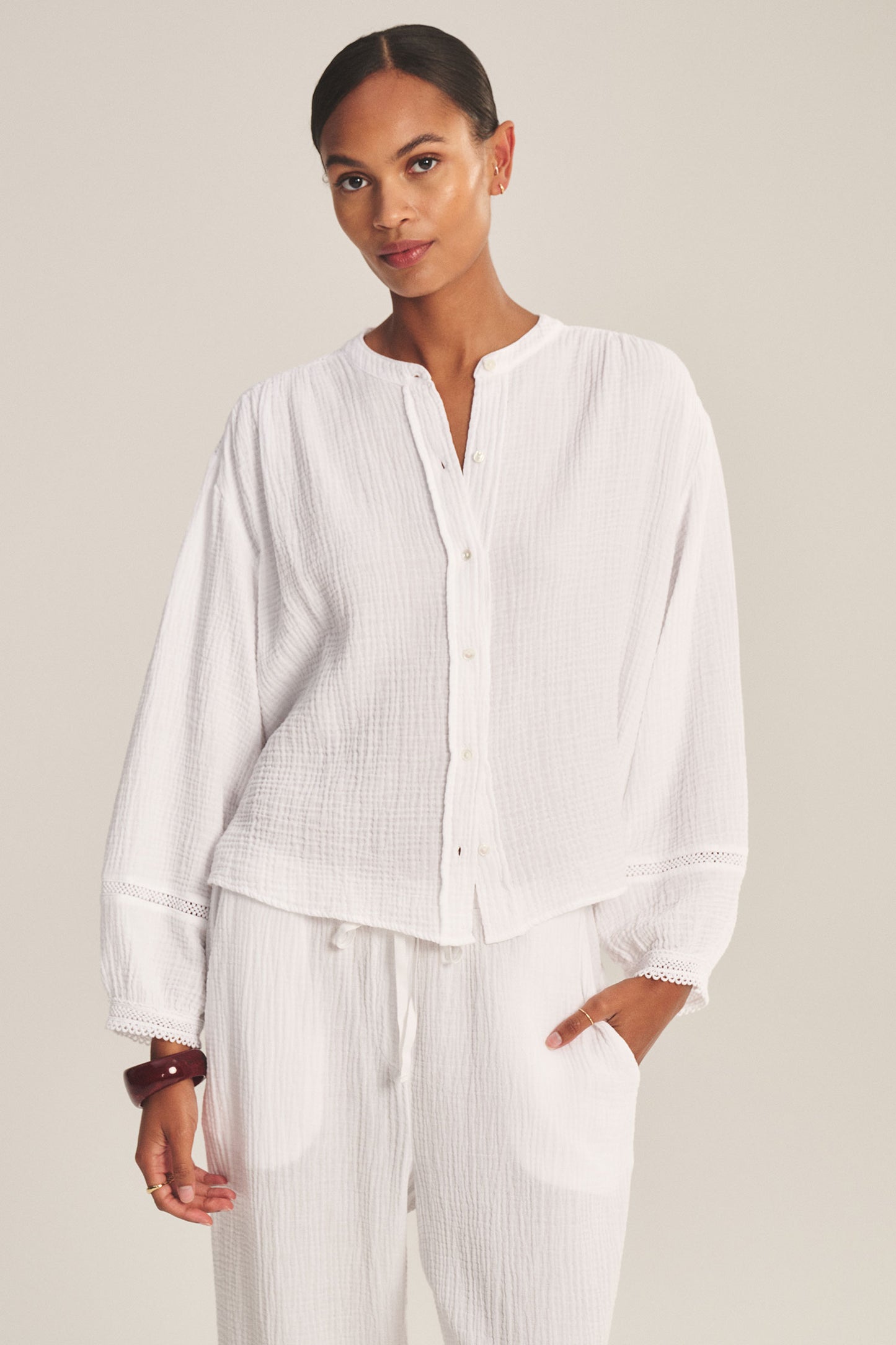 Taria | Cotton Gauze Top