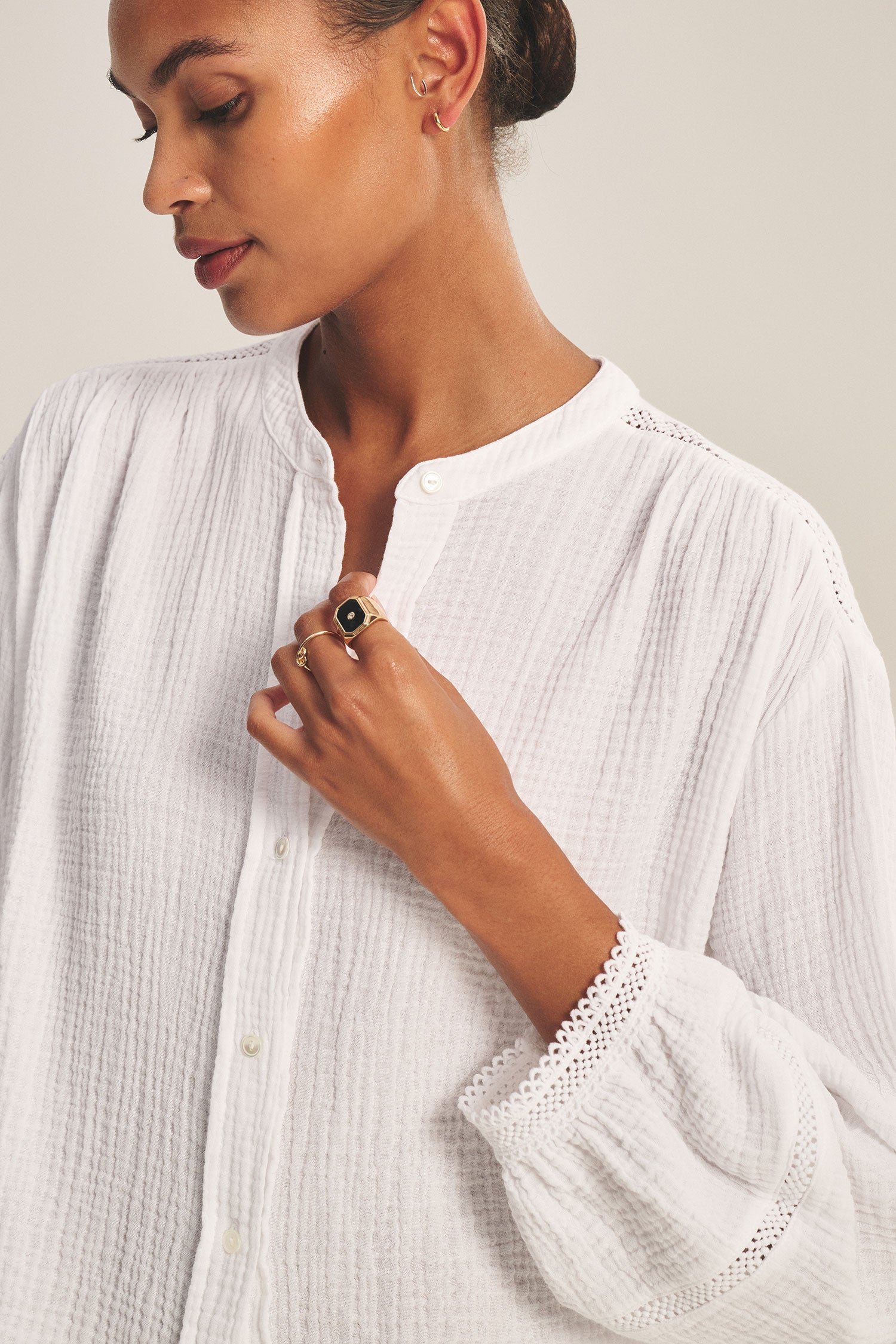 Taria | Cotton Gauze Top