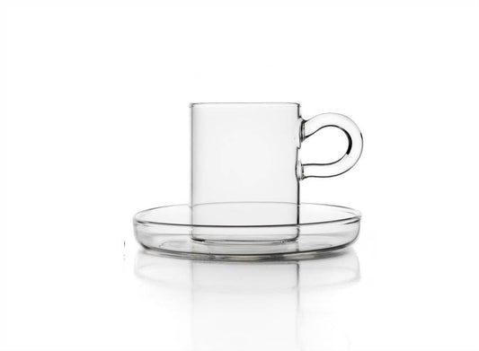 Piuma | Tall Espresso Coffee Cup + Saucer