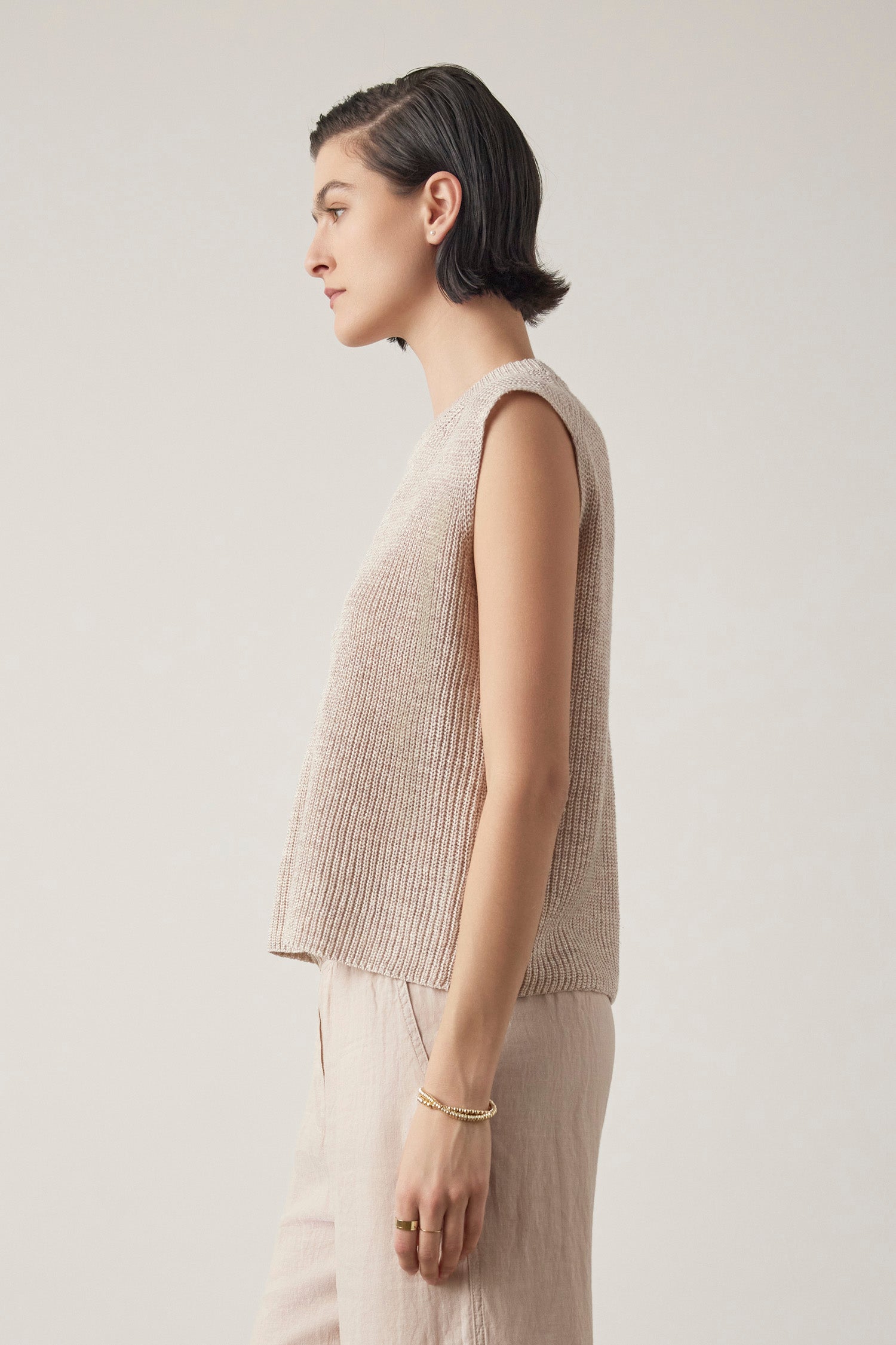 Gardena | Textured Linen Top