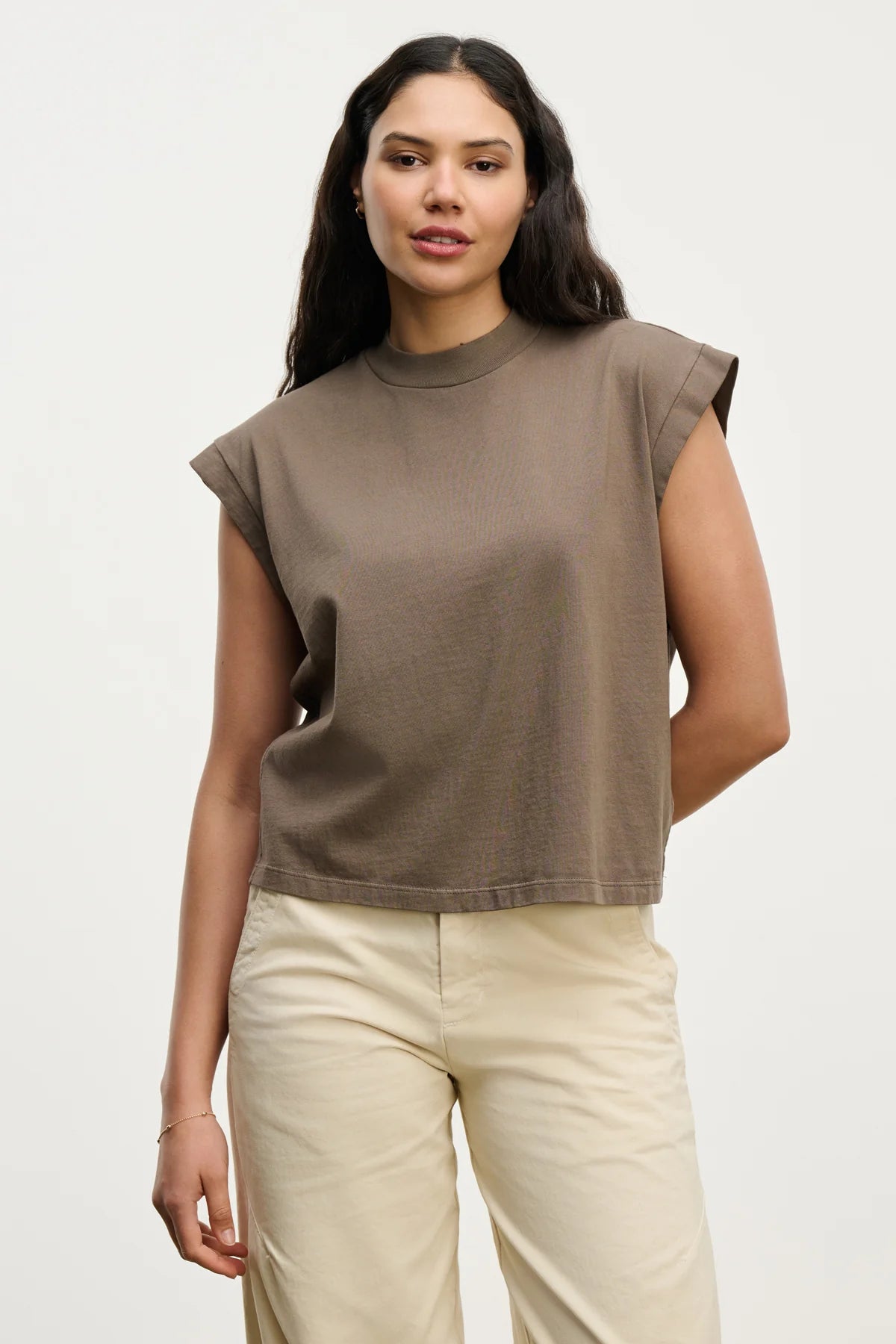 Asya | Vintage Cotton Mock Neck