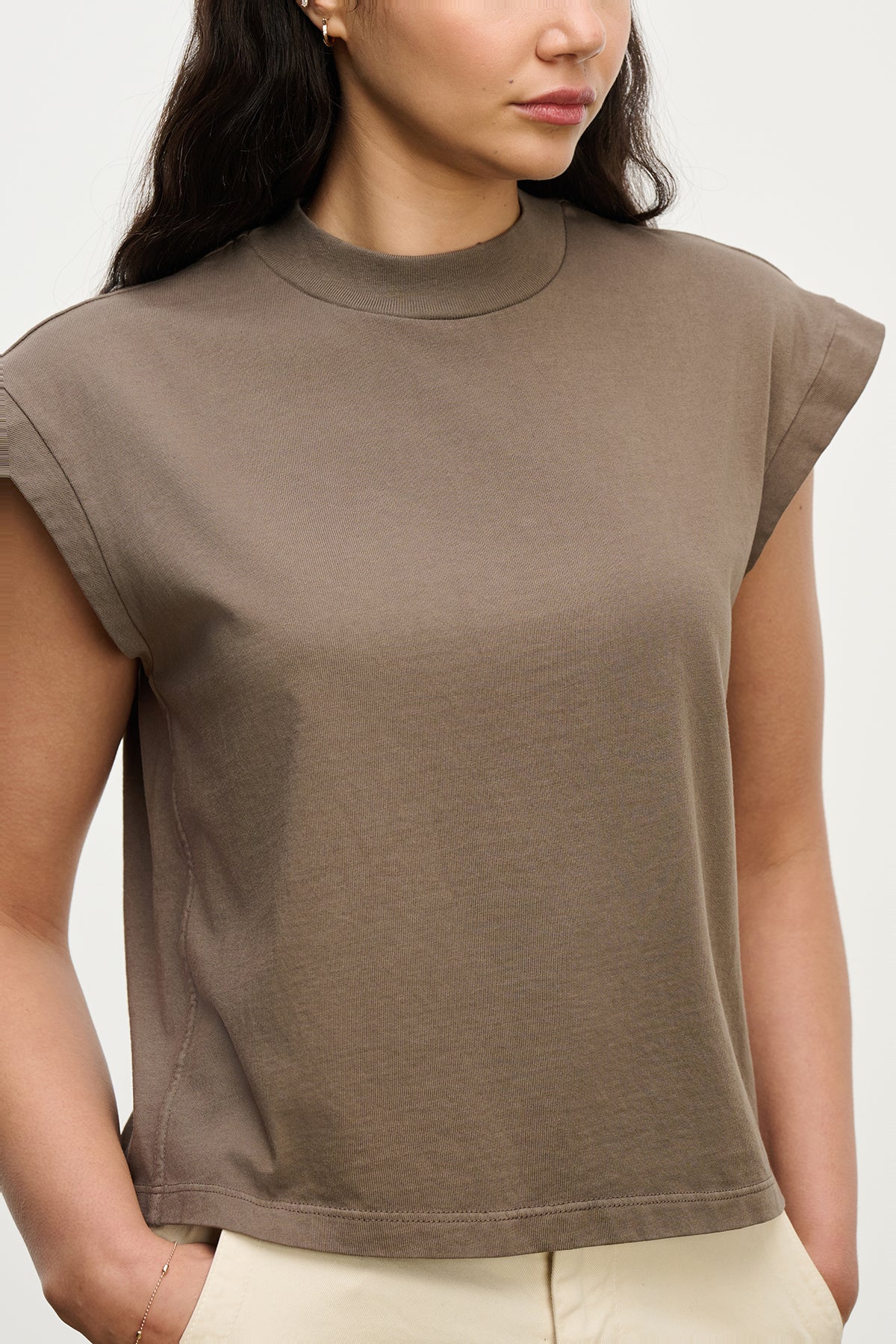 Asya | Vintage Cotton Mock Neck