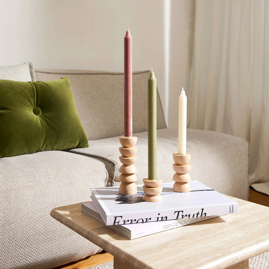 Totem Wooden Candle Holder | Short Nº 4