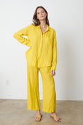 Natalia | Woven Linen Button Up