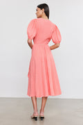 Dalene | Woven Linen Wrap Dress