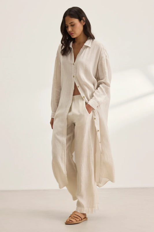 Nicole | Cleo Wade Woven Linen Dress