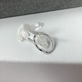 Thick Faceted Ring | Sterling Silver