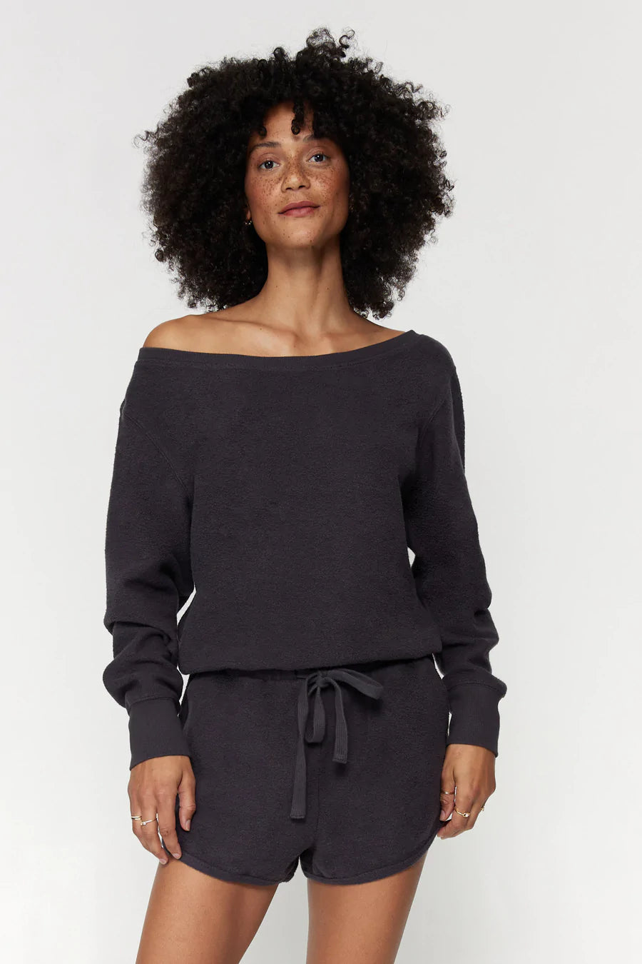 Sherpa Off Shoulder | Romper