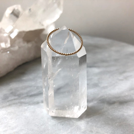 Taylor | Gold Filled Twisted Stacker