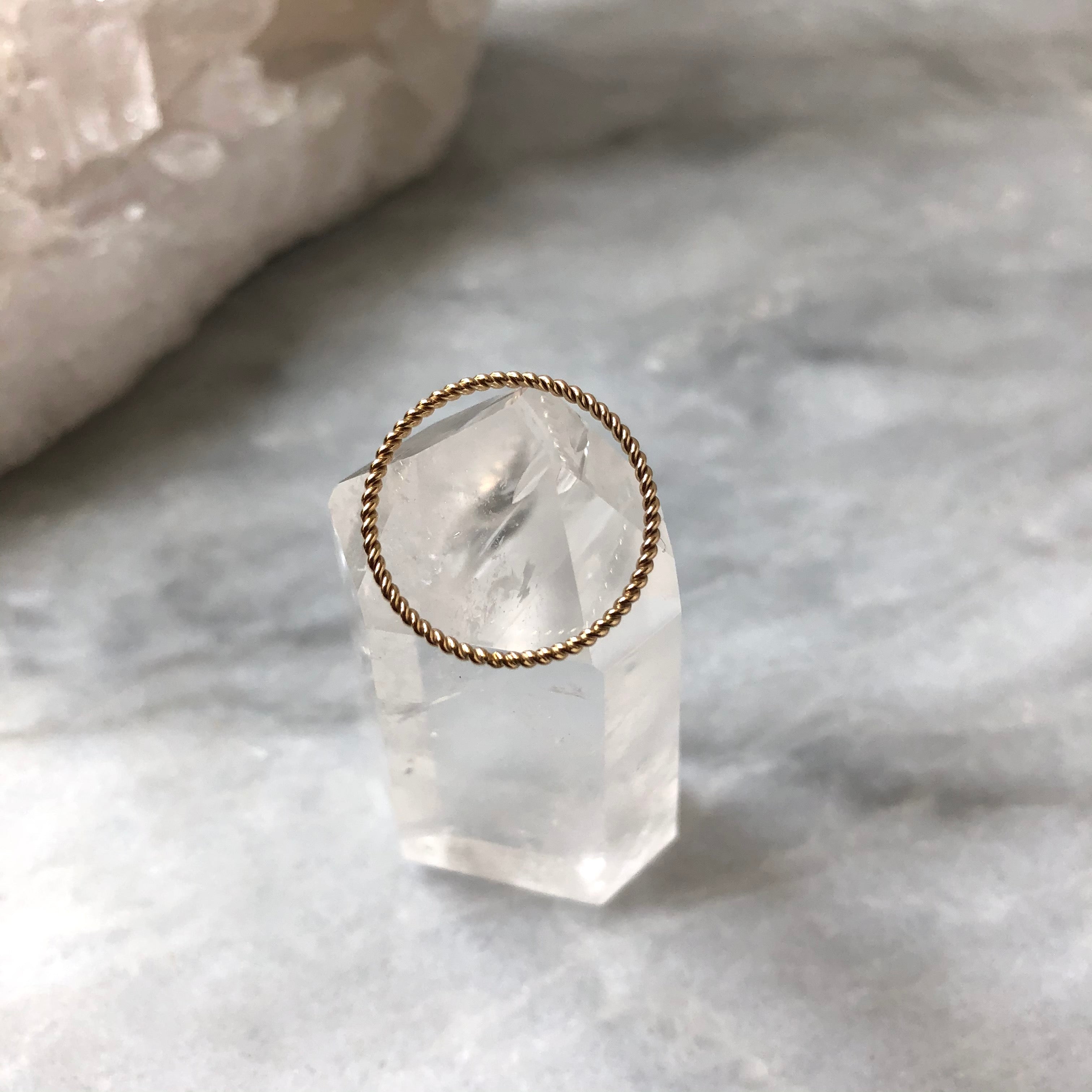 Taylor | Gold Filled Twisted Stacker