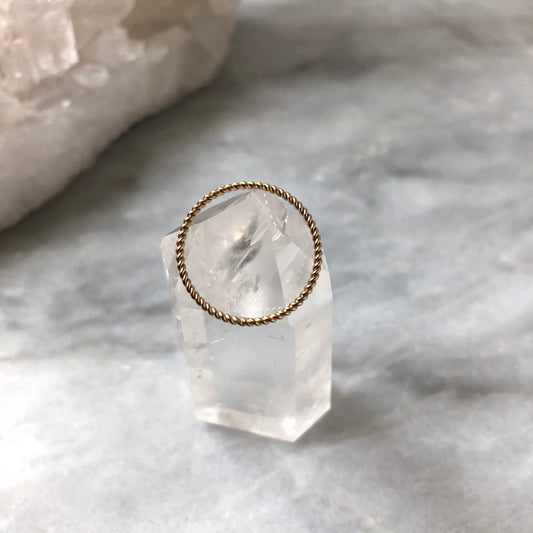 Taylor | Gold Filled Twisted Stacker