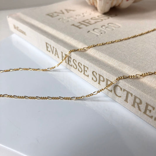 Figaro 14K Gold Plated Chain