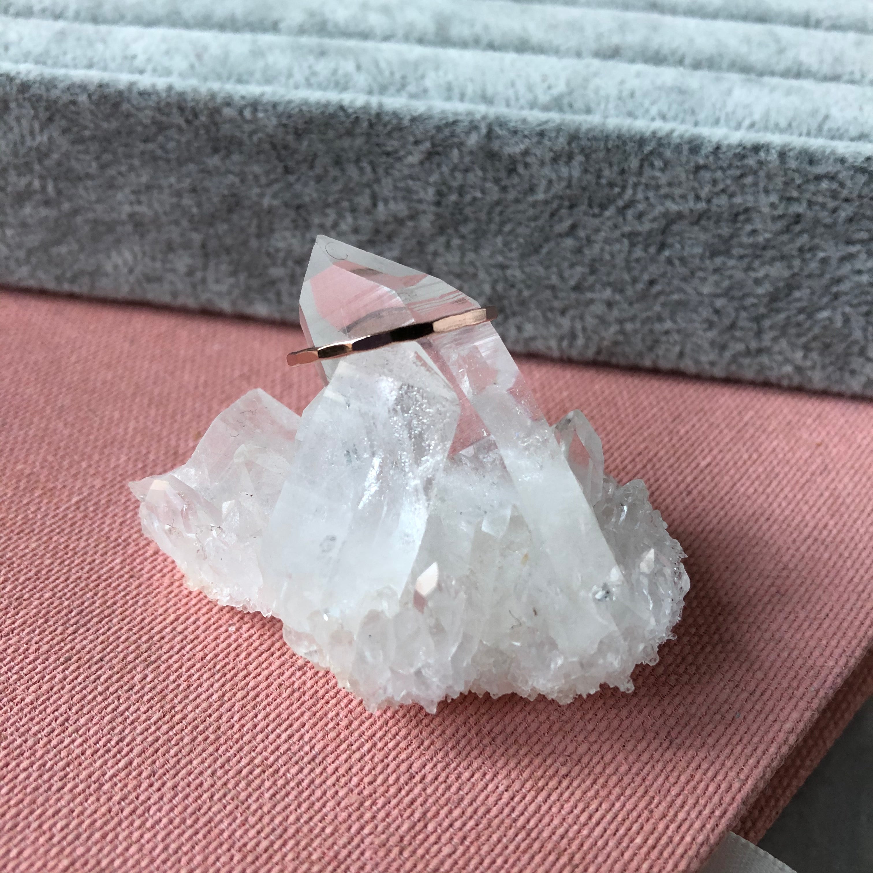 Faceted Stacker | Rose Gold
