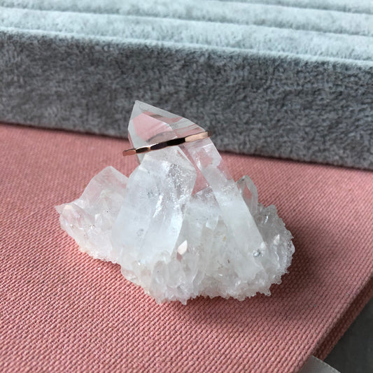 Faceted Stacker | Rose Gold