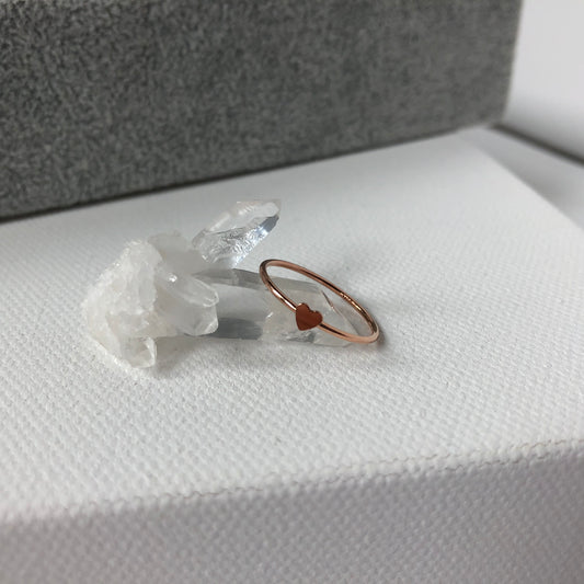 Heart Ring | Plated Rose Gold