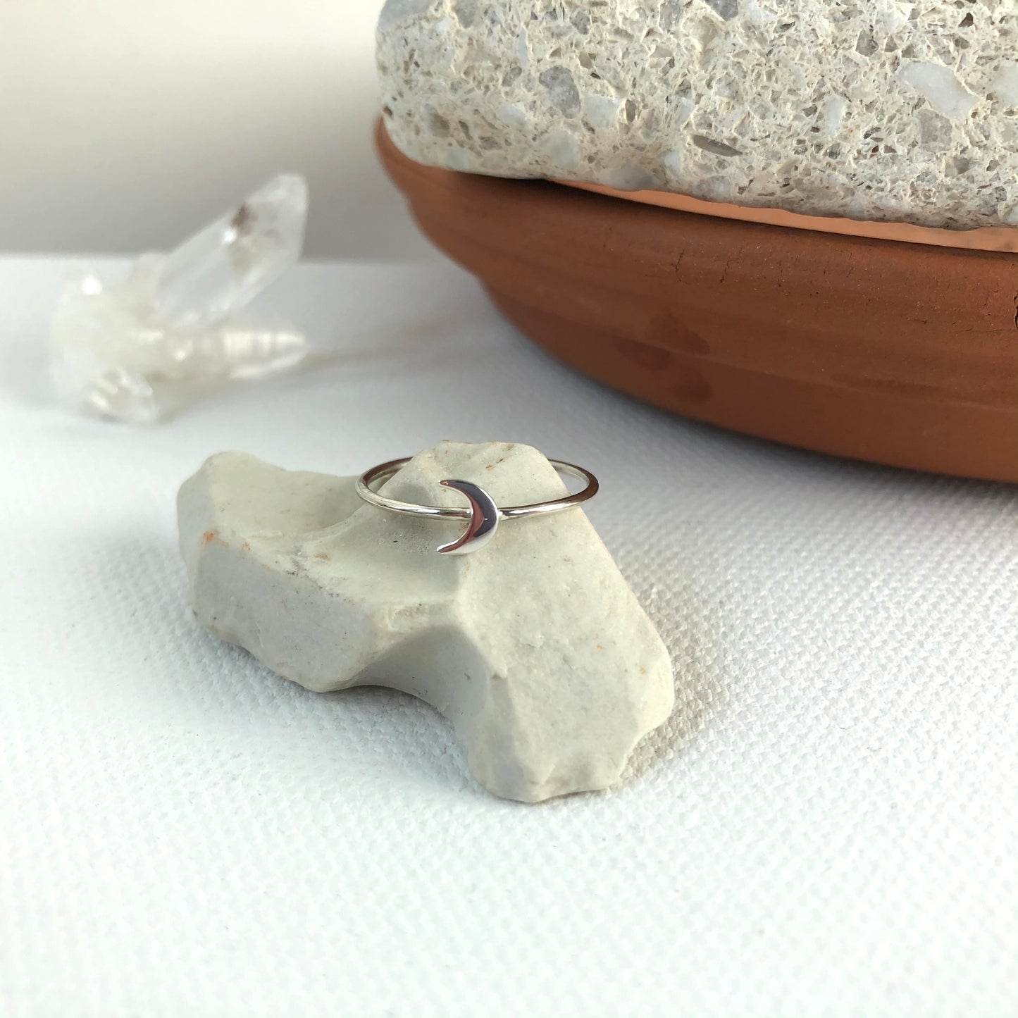 MOON Stacking Ring | Sterling Silver