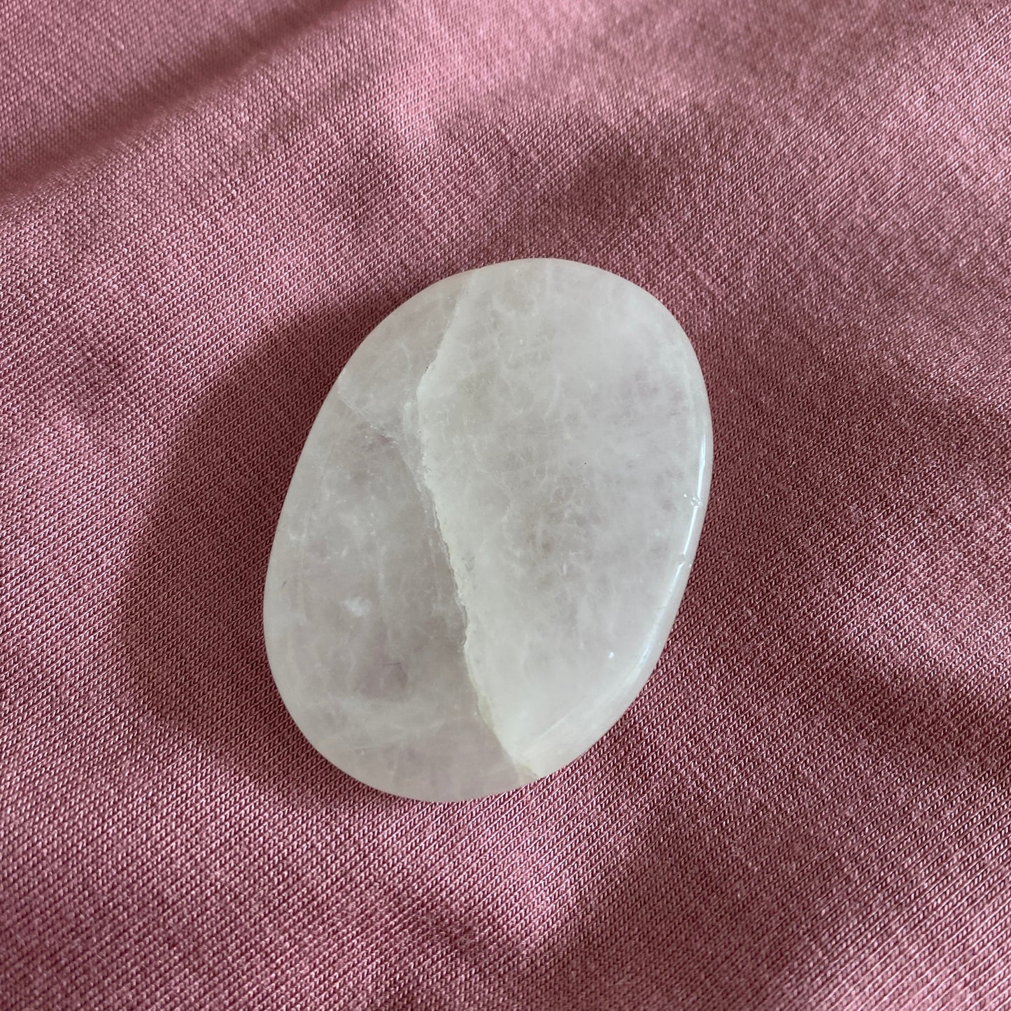 Milky Quartz Worry Stone