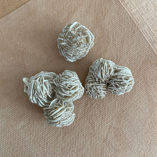 Selenite Desert Rose Cluster