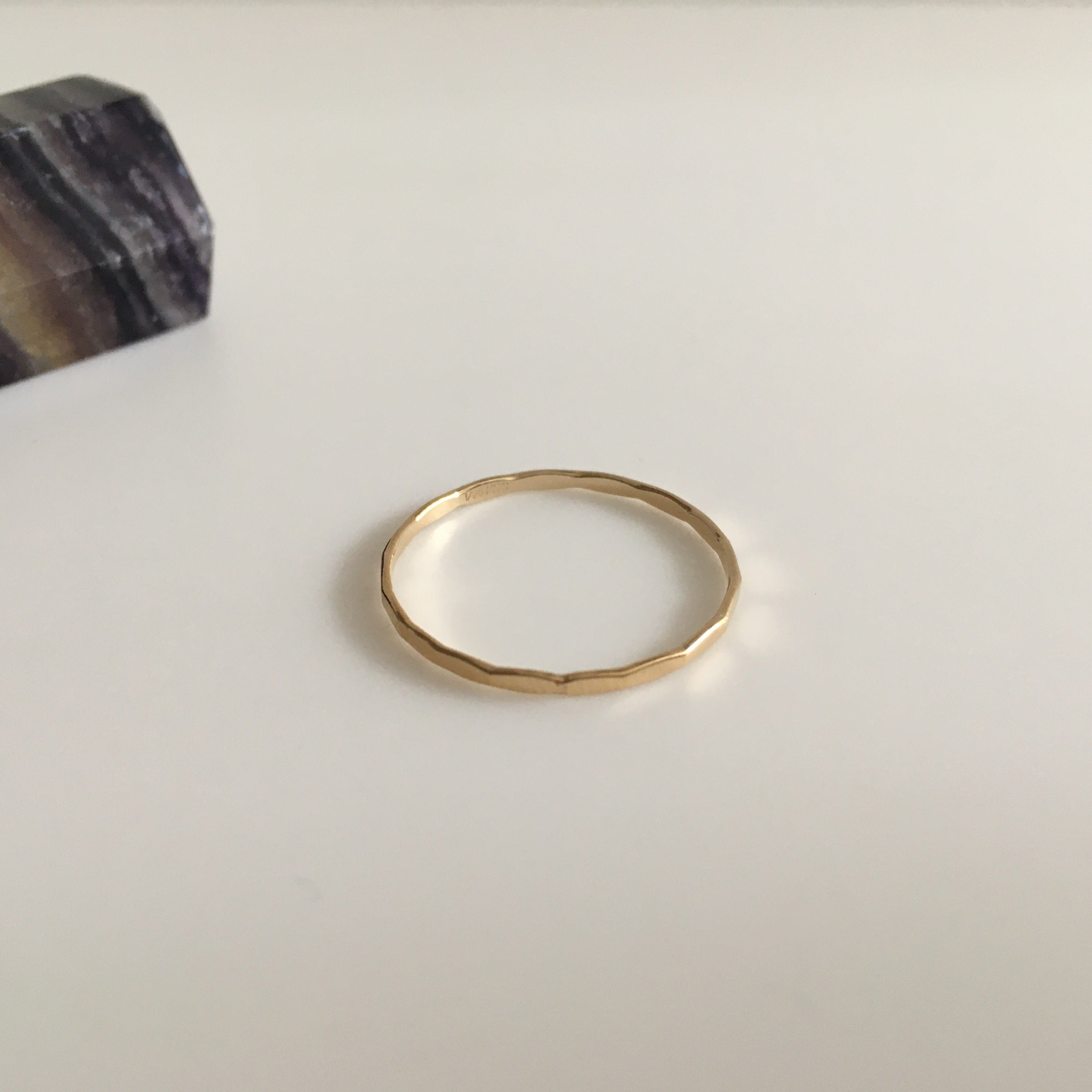 Faceted Stacker | Gold