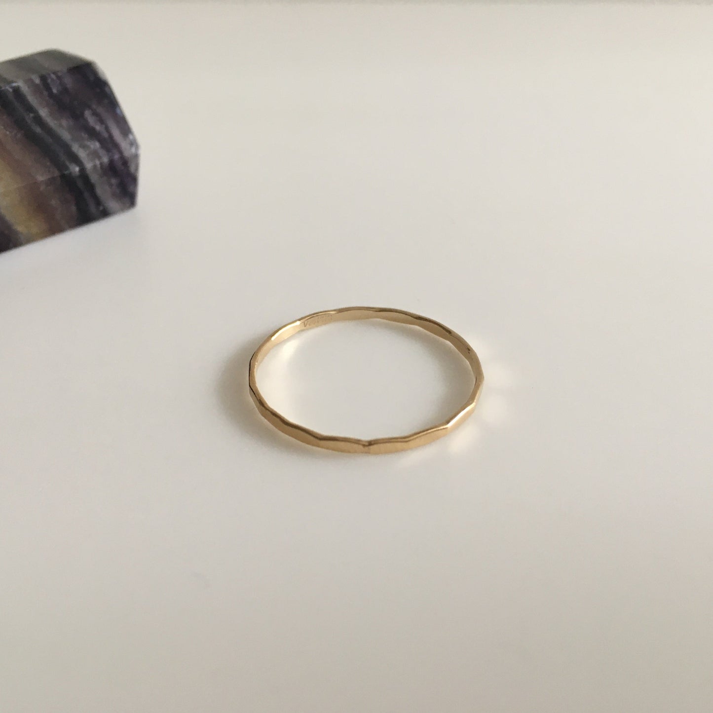 Faceted Stacker | Gold