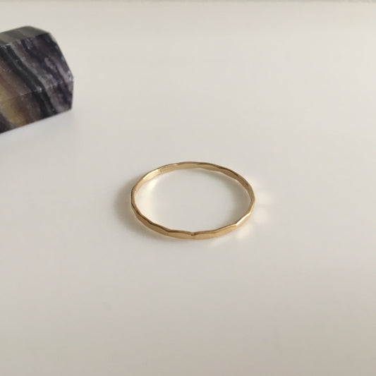 Faceted Stacker | Gold