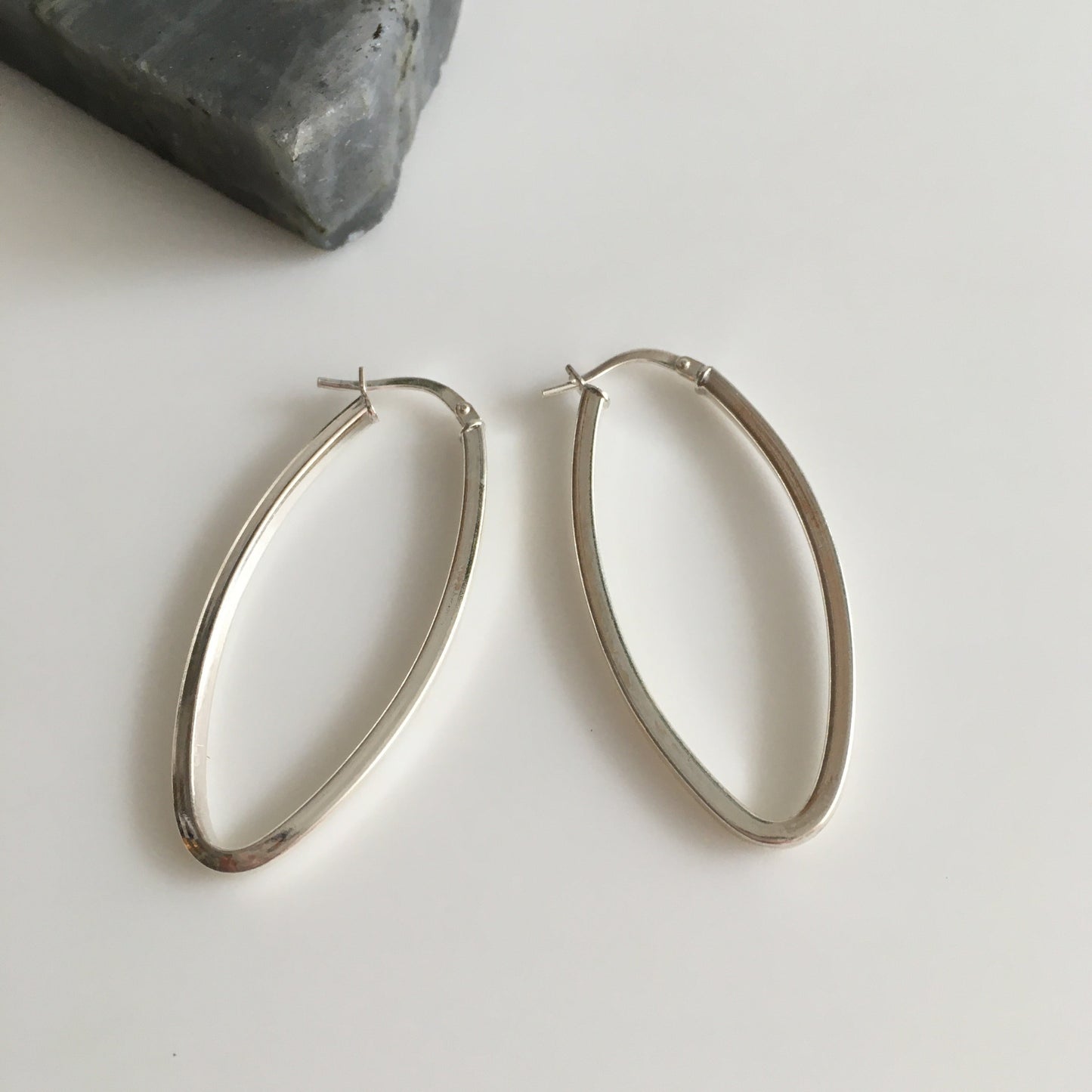 Oval Hoops | Sterling Silver