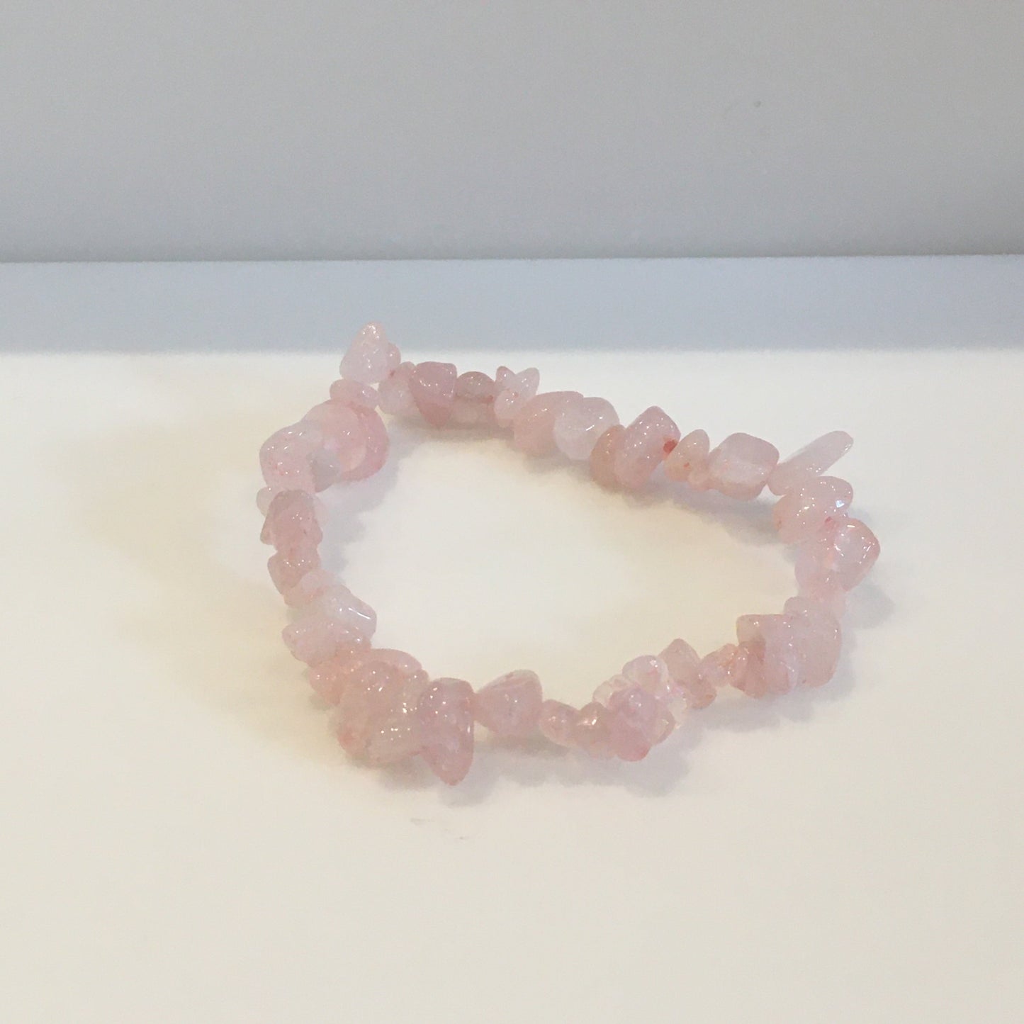 Rose Quartz Chip Bracelet