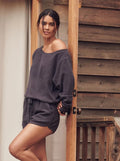 Sherpa Off Shoulder | Romper