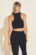 Luxe High Neck Cropped Tank