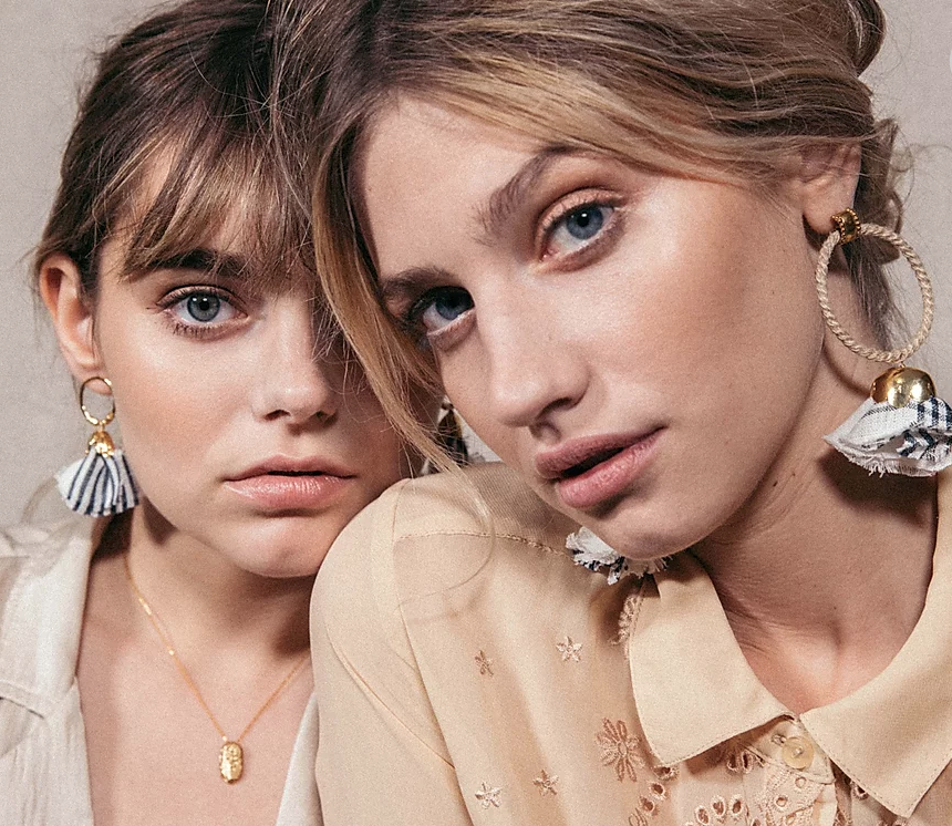 Gentiane Blue Earrings | 24K Gold Plated