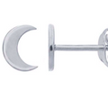 Crescent Moon Studs - The 889 Shop