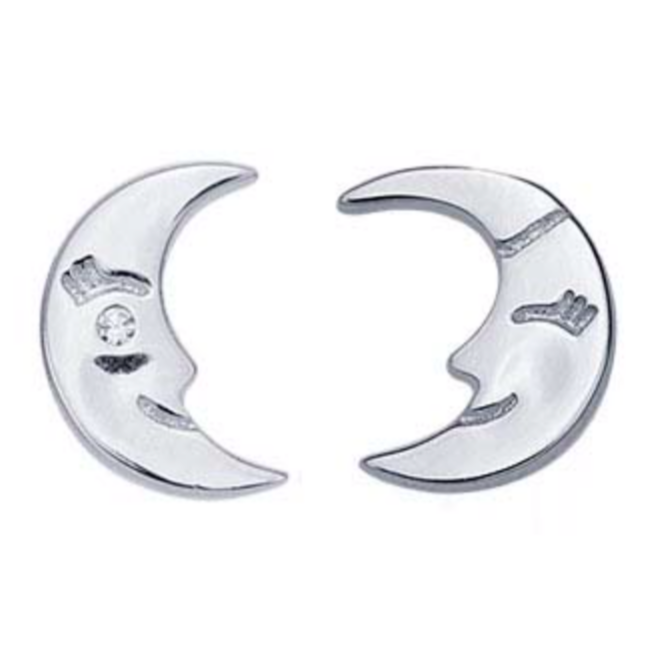 Crescent Moon Stud Earrings - The 889 Shop