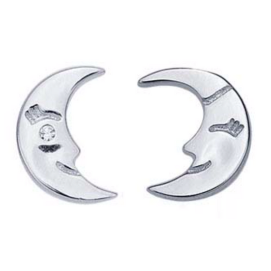 Crescent Moon Stud Earrings - The 889 Shop
