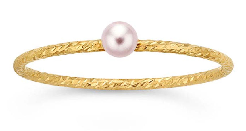 Gold filled Swarovski Pearl Stacker - The 889 Shop