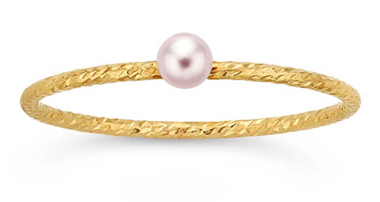 Gold filled Swarovski Pearl Stacker - The 889 Shop