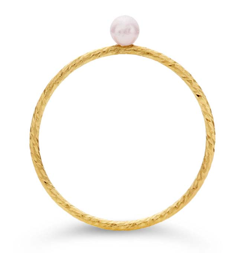 Gold filled Swarovski Pearl Stacker - The 889 Shop