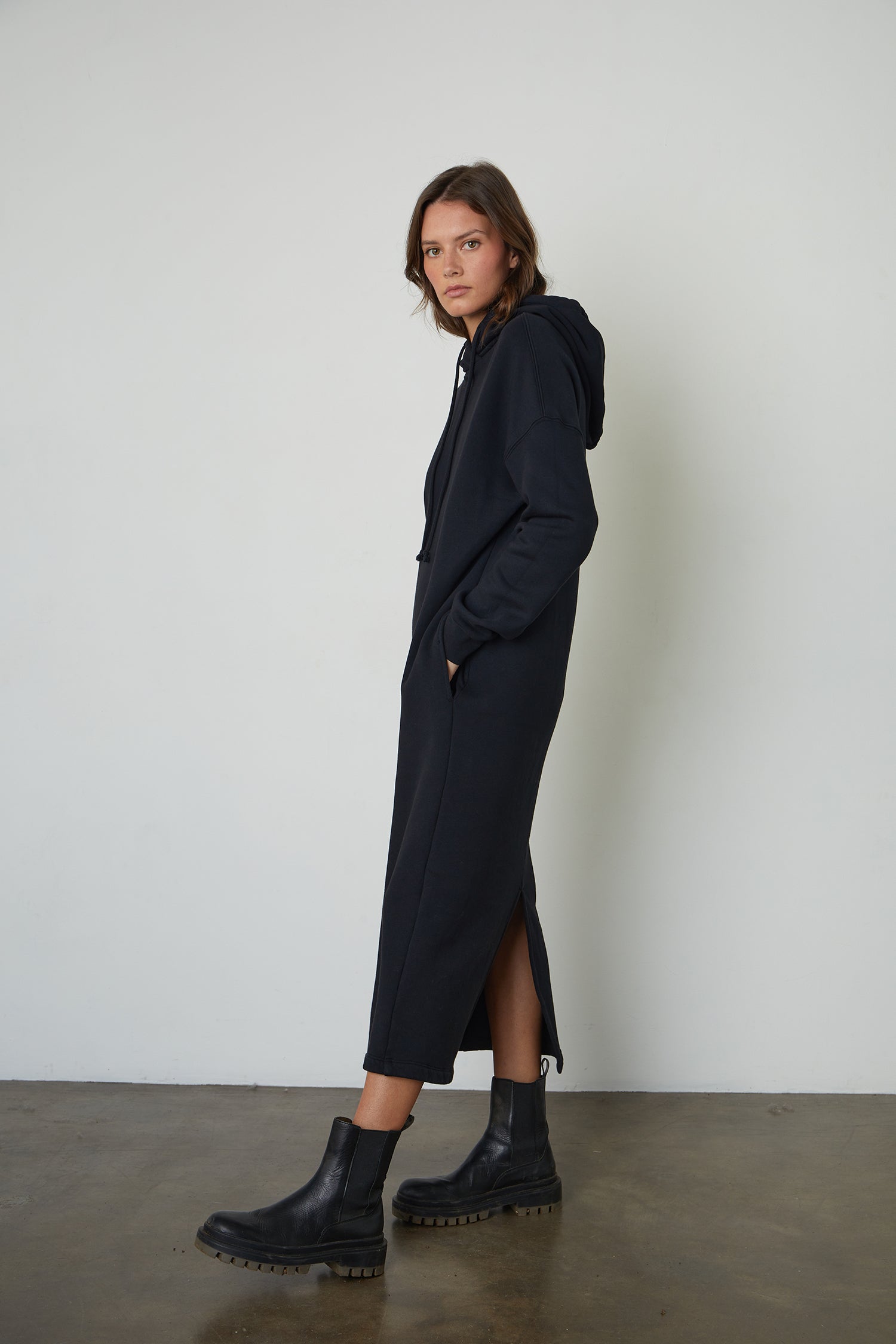 Laurette | Autumn Fleece Sweater Dress