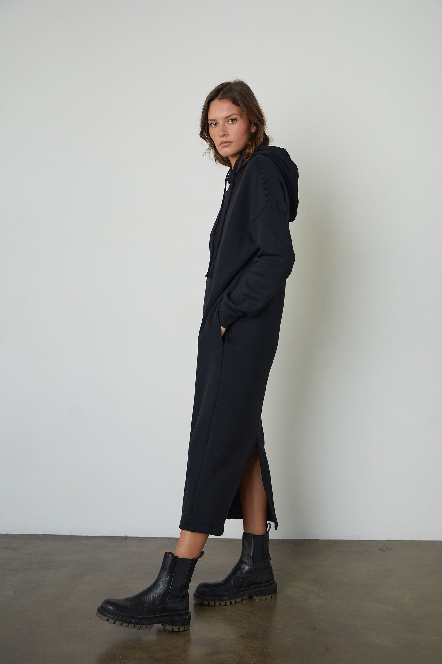 Laurette | Autumn Fleece Sweater Dress
