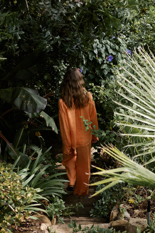 Eden | Woven Linen Button Up