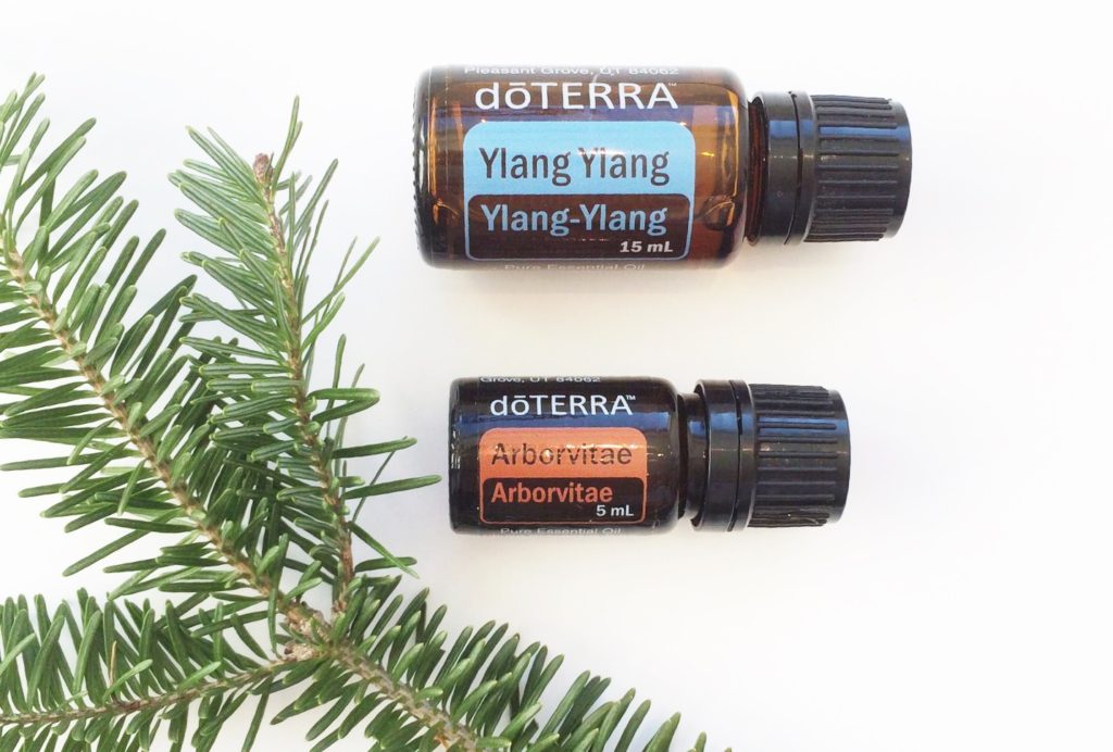 Ylang ylang and arborvitae ethically-sourced oils